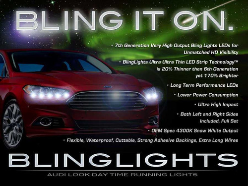 Ford Mondeo LED DRL Light Strips for Headlamps Headlights Head Lamps Day Time Running Strip Lights