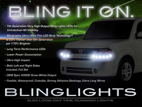 Nissan Cube LED DRL Day Time Running Lights Strips Kit