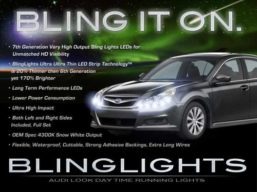 Subaru Legacy LED DRL Light Strips for Headlamps Headlights Head Lamps Day Time Running Lights