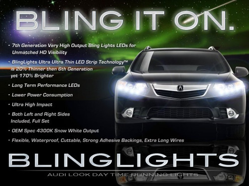 Acura TSX LED DRL Head Light Strips Day Time Running Lamp Kit