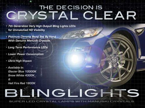 2009 2010 2011 Mazda RX-8 RX8 LED Fog Lamps Driving Lights Foglamps Foglights Drivinglights Kit