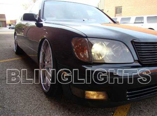 1998 1999 2000 Lexus LS400 Tint Protection Film for Smoked Headlamps Headlights Head Lamps Lights