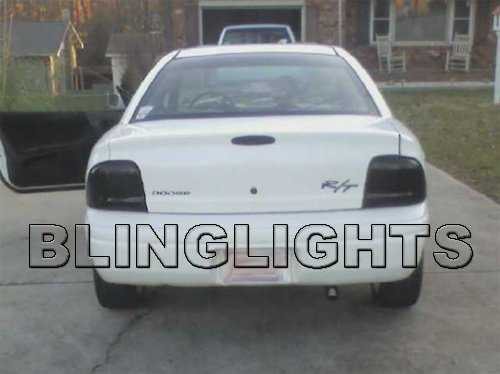 1995-1999 Dodge Neon Smoked Tinted Taillamps Taillights Overlays Film Protection