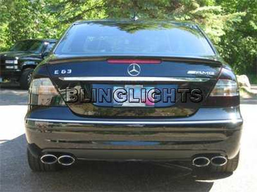 2007 2008 2009 Mercedes E320 BlueTec CDI Smoked Taillamps Taillights Tail Lamps Tinted Film Overlays