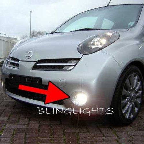 Angel Eye Halo LED Fog Lights Lamps for 2003-2010 Nissan March K12c K12 Angel Eye Halo LED Fog Lights Lamps for 2003-2010 Nissan March K12c K12