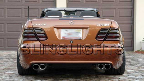 1997 1998 1999 2000 2001 2002 Mercedes-Benz CLK230 Smoked Taillamps Taillights Tint Film Overlays