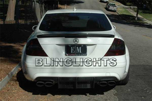 2007 2008 2009 Mercedes-Benz CLK63 AMG Smoked Taillamps Taillights Tail Lamps Tint Film Overlays