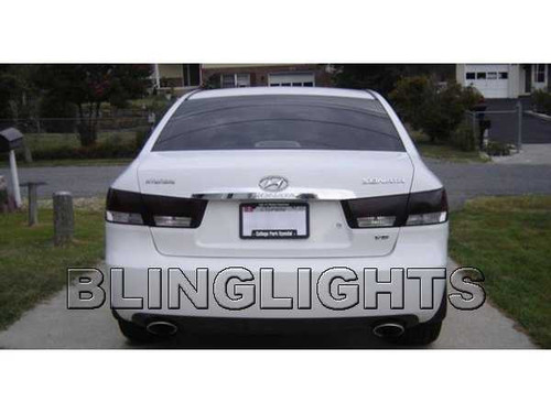 2006-2010 Hyundai Sonata Tinted Smoked Taillamps Taillights Overlays Film Protection