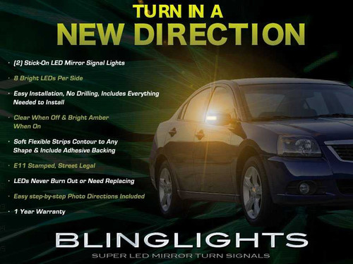 Mitsubishi Galant LED Side Mirror Turnsignals LEDs Mirrors Turn Signals Lights Signalers Lamps