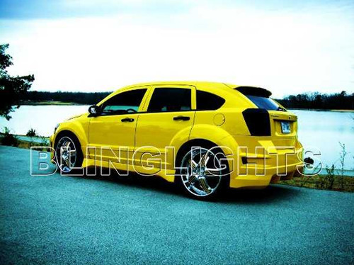 Dodge Caliber Tinted Film Taillamps Taillights Tail Lamps Lights Smoked Protection Overlays Tint