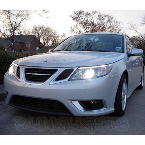 2008 2009 2010 2011 Saab 9-3 Bright White Light Bulbs for Headlamps Headlights Head Lamps Lights