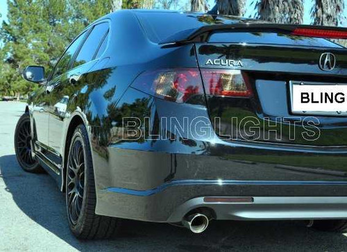 2009-2012 Acura TSX Tinted Smoked Taillamps Taillights Overlays Film Protection