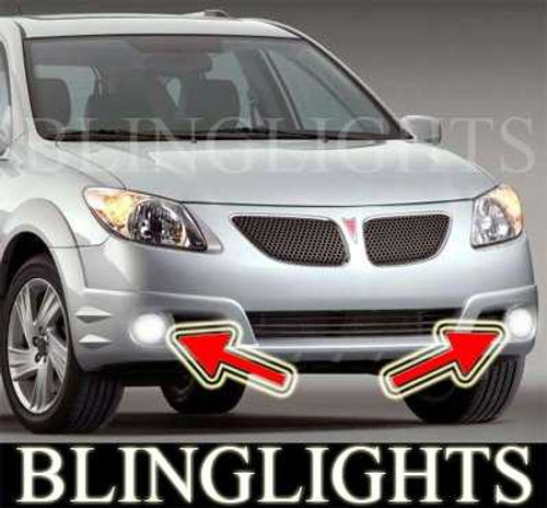 2005 2006 Pontiac Vibe GT Xenon Foglamps Foglights Driving Fog Lamps Lamp Light Lights Kit