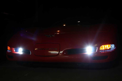 Corvette C5 6000K LED Grill Fog Lamps Lights 1997 1998 1999 2000 2001 2002 2003 2004