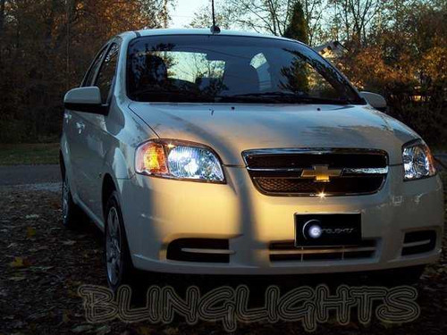Chevrolet Chevy Kalos Bright White Light Bulbs for Headlamps Headlights Head Lamps Lights