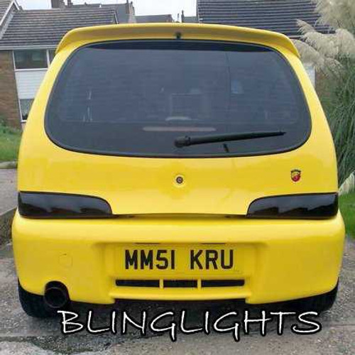 Fiat Seicento 600 Tinted Smoked Taillamps Taillights Tail Lamps Lights Protection Overlays Film