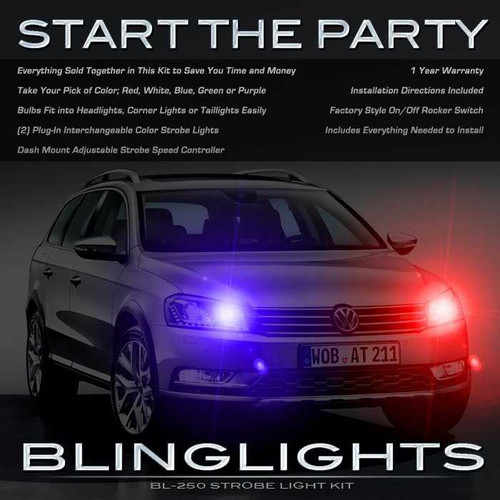 VW Passat Alltrack Head Lamp Strobe Light Kit Volkswagen Headlight Strobes