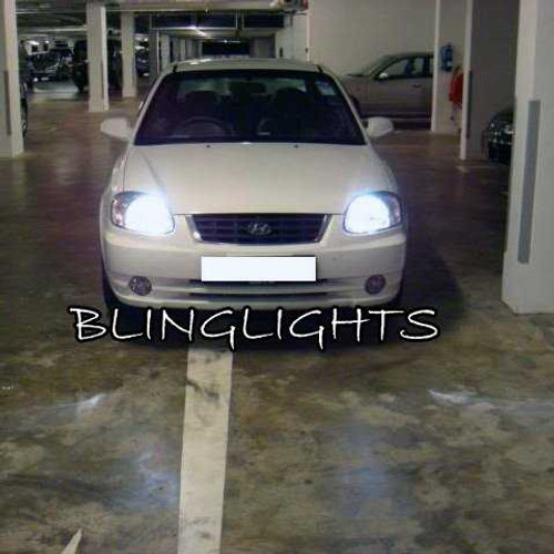 2000 2001 2002 2003 2004 2005 Hyundai Verna Bright White Light Bulbs for Headlamps Headlights