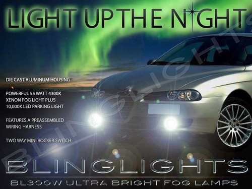 2003 2004 2005 2006 2007 Alfa Romeo 156 Xenon Fog Lamps Driving Lights Foglamps Foglights Kit
