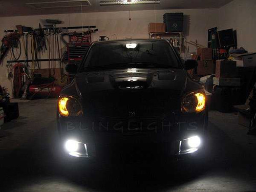 LED Angel Eye Halo Fog Lights for 2008 2009 Dodge Caliber SRT-4 SRT4