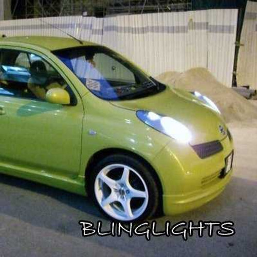 2002-2010 Nissan Micra Bright White Light Bulbs for Headlamps Headlights Head Lamps Lights