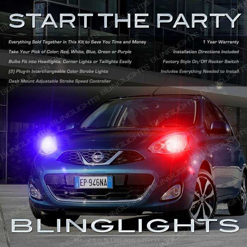 Nissan Micra March Head and Tail Light Strobe Lamp Kit
