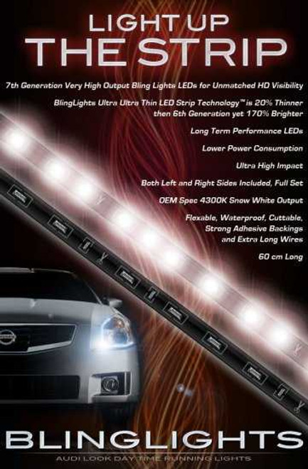 Nissan Quest LED DRL Head Light Strips Day Time Running Lamp Kit