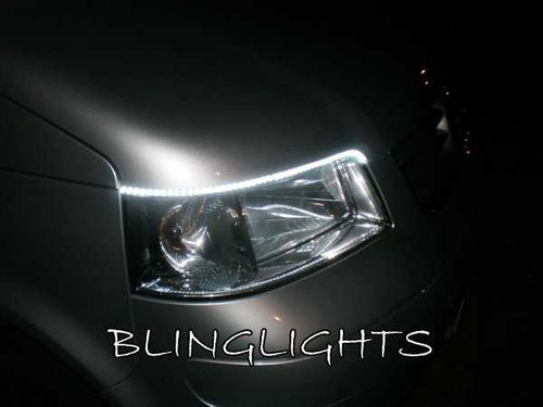 Volkswagen VW T5 Transporter Shuttle LED DRL Strips Headlamps Headlights Head Lamps Strip Lights