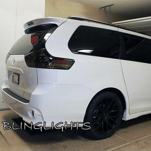 Toyota Sienna Tinted Smoked Protection Film Overlays for Taillamps Taillights Tail Lamps Lights