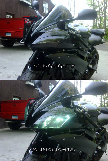 Kawasaki Ninja 600R Tinted Smoked Protection Overlay Film for Headlamp Headlight Head Lamp Light