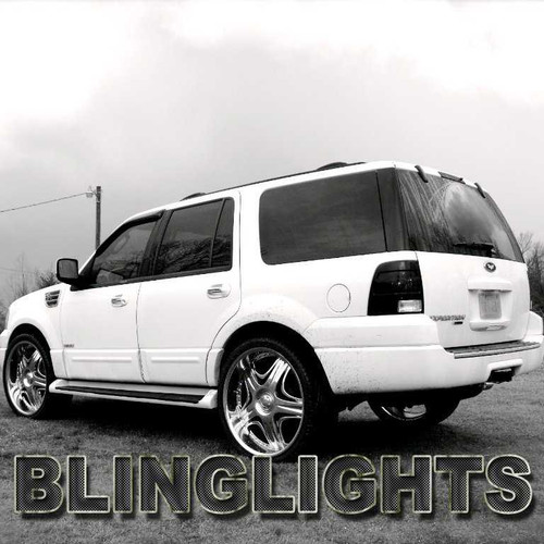 BlingLights Brand Tinted Taillight Film Covers for 1997-2002 Ford Expedition