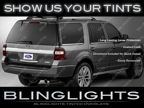 BlingLights Brand Tinted Taillight Film Covers for 2007-2017 Ford Expedition