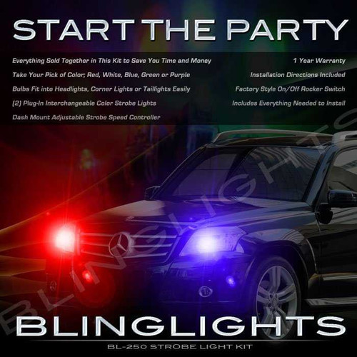Mercedes-Benz GLK350 GLK Strobe Police Light Kit for Headlamps Headlights Head Lamps Lights Strobes