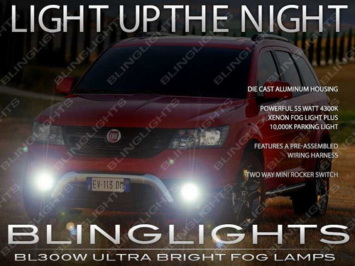 BlingLights Brand Bright Fog Lights for 2011 2012 2013 2014 2015 Fiat Freemont
