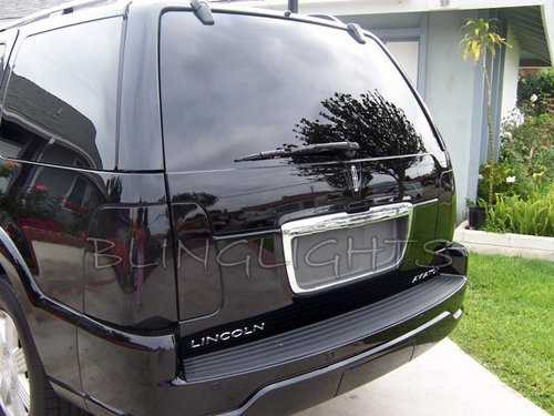 Lincoln Aviator Tinted Tail Lamp Light Overlay Kit Smoked Film Protection