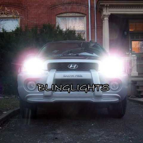 2001 2002 2003 2004 2005 2006 Hyundai Santa Fe Bright White Light Bulbs for Headlights Headlamps