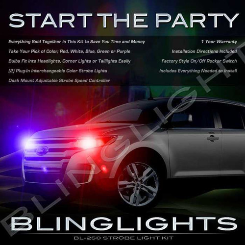 Ford Edge Strobe Police Show Light Kit for Headlamps Headlights Head Lamps Lights Strobes