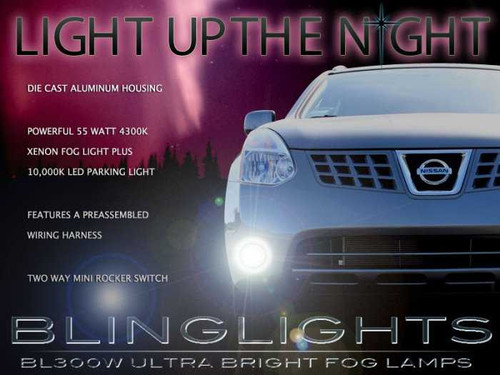 2008 2009 2010 Nissan Rogue Xenon Fog Lamps Driving Lights Kit