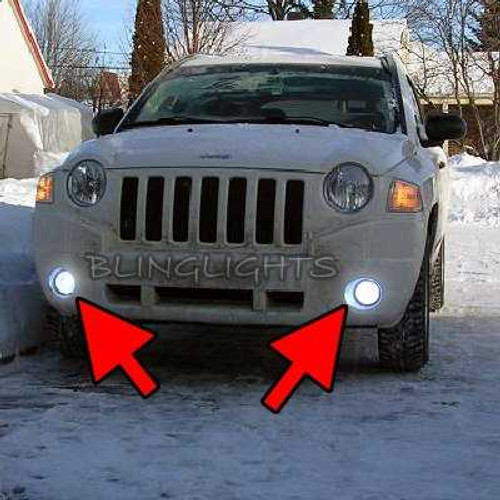 BlingLights Brand Fog Lights Lamps for 2007 2008 2009 2010 Jeep Compass