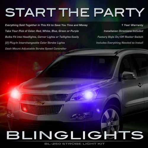 Chevrolet Grand Blazer Strobe Police Light Kit for Headlamps Headlights Head Lamps Lights