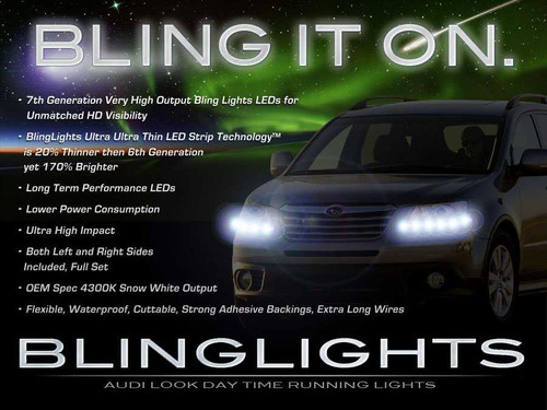 Subaru Tribeca LED DRL Head Lamp Light Strips Kit Day Time Running