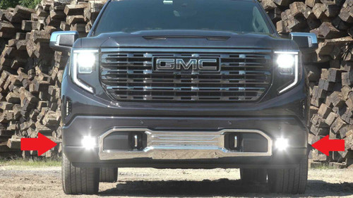 BlingLights Brand Fog Lights compatible with 2022 2023 2024 GMC Sierra 1500