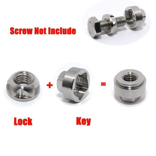 4 x Locking 10MM Nuts for PIAA Auxiliary Lamps Lights