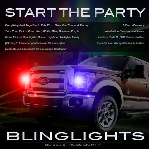 Ford F-750 Super Duty Strobes Headlamps Headlights Head Lamps Lights F750 SuperDuty Strobe Light Kit