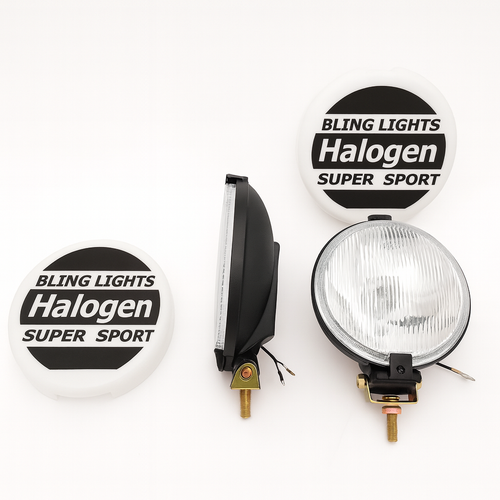 6" Inch Round Off Road Auxiliary Bar Lamps 4x4 Driving Lights Kit