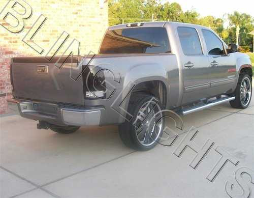 Tinted Tail Lamps Lights Overlay Kit Film Protection for GMC Sierra (all years)