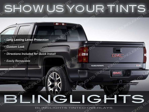 Tinted Tail Lamps Lights Overlay Kit Film Protection for GMC Sierra (all years)