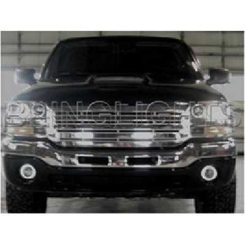 LED Angel Eye Halo Fog Lights Lamps Kit for 2001 GMC Sierra C3 Denali