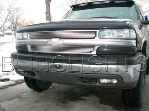 1999-2002 Chevrolet Silverado Tinted Head Lamp Light Overlay Kit Smoked Film Protection