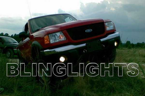 2001 2002 2003 Ford Ranger Blue Halo Angel Eye Fog Lights Lamps